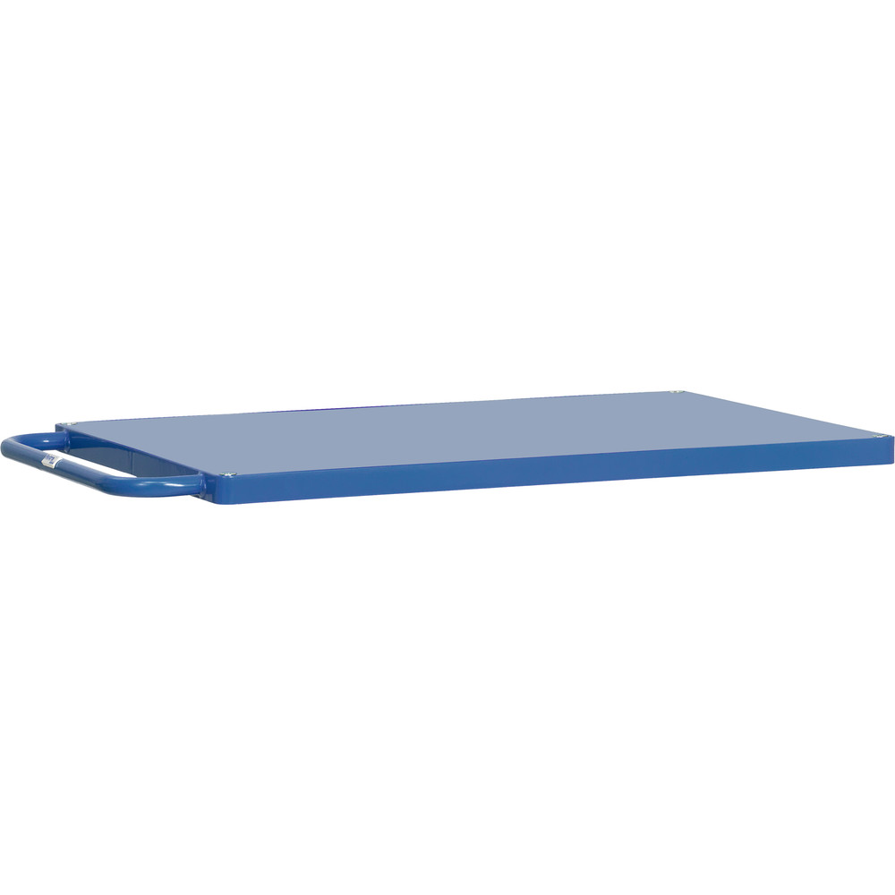fetra® Plataforma de mesas con chapa acero E2401BTP para mesa de transporte pesada