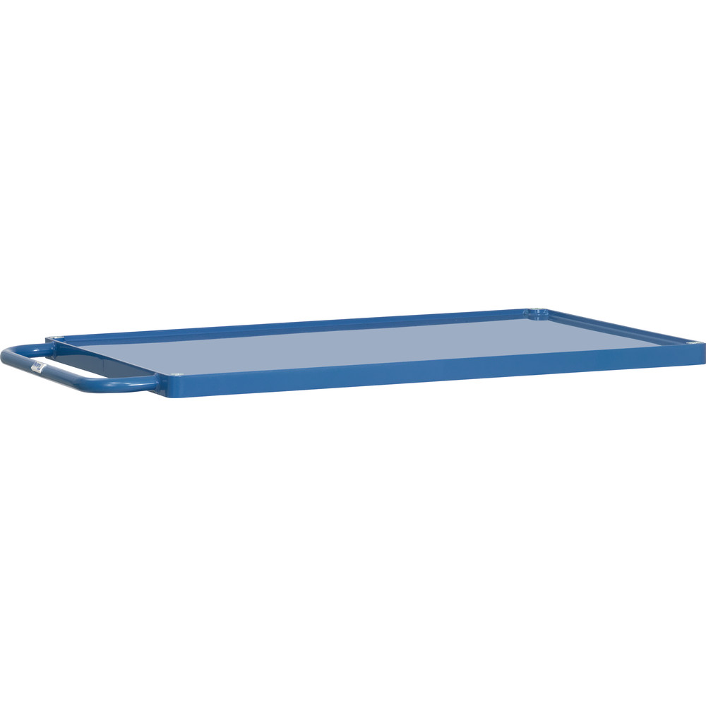 fetra® Plataforma de mesas con bandejas de acero E2401WTP para mesa de transporte pesada