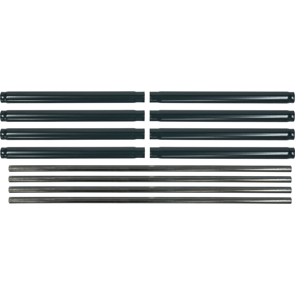 fetra® Tubos de soporte gris antracita E2420SR-7016 para mesa de transporte 2420-2423