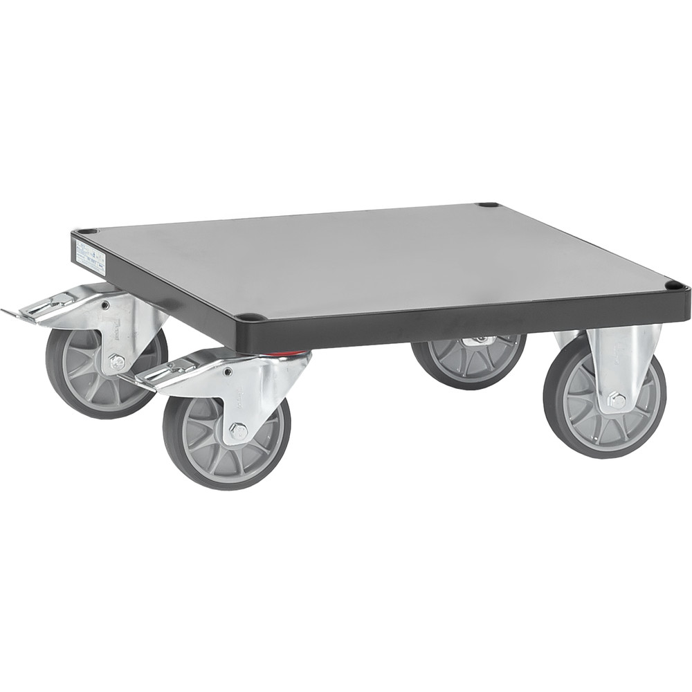 fetra® Carro plataforma GREY-EDITION E2496FR-7016 para mesa de transporte pesada