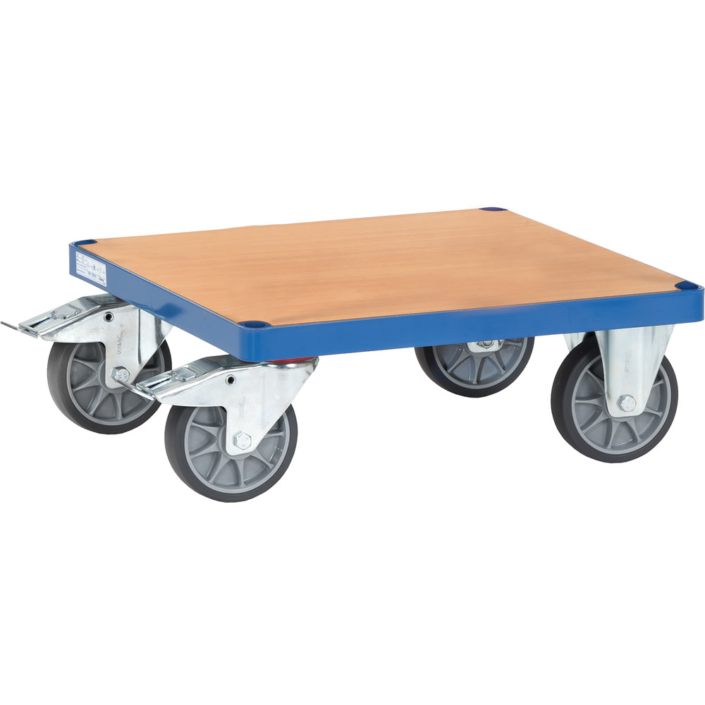 fetra® Carro plataforma E2496FR para mesa de transporte pesada