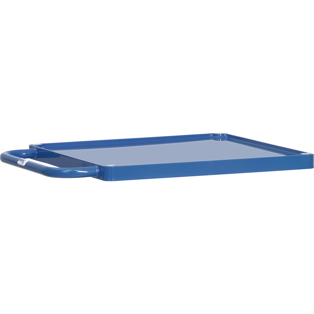 fetra® Plataforma de mesas con bandejas de acero E2496WTP para mesa de transporte pesada
