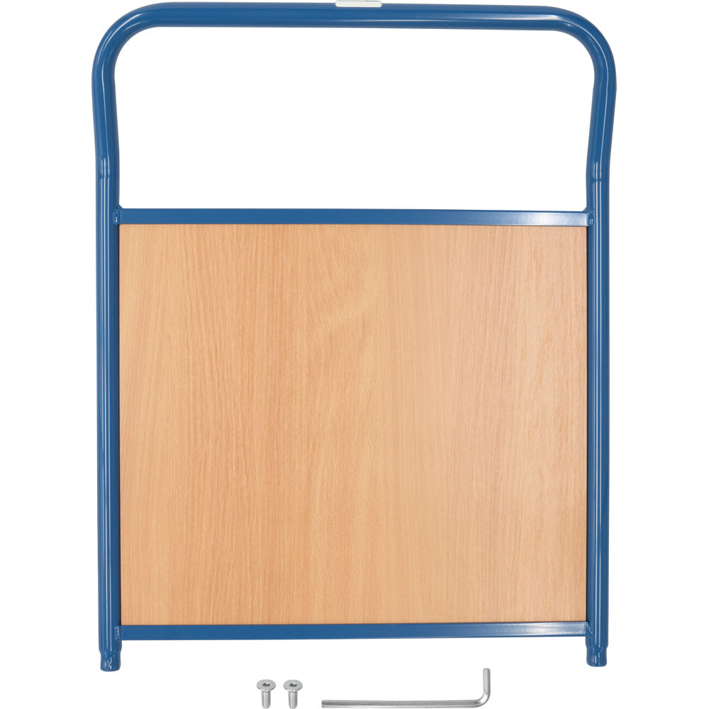 fetra® Panel frontal con madera E2512SW para carro con panel frontal