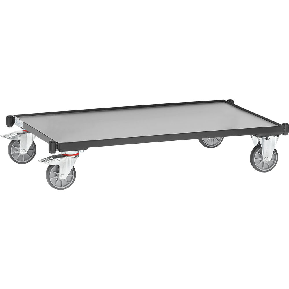 fetra® Carro plataforma GREY-EDITION E2742FR-7016 para carros de mesas ligeros