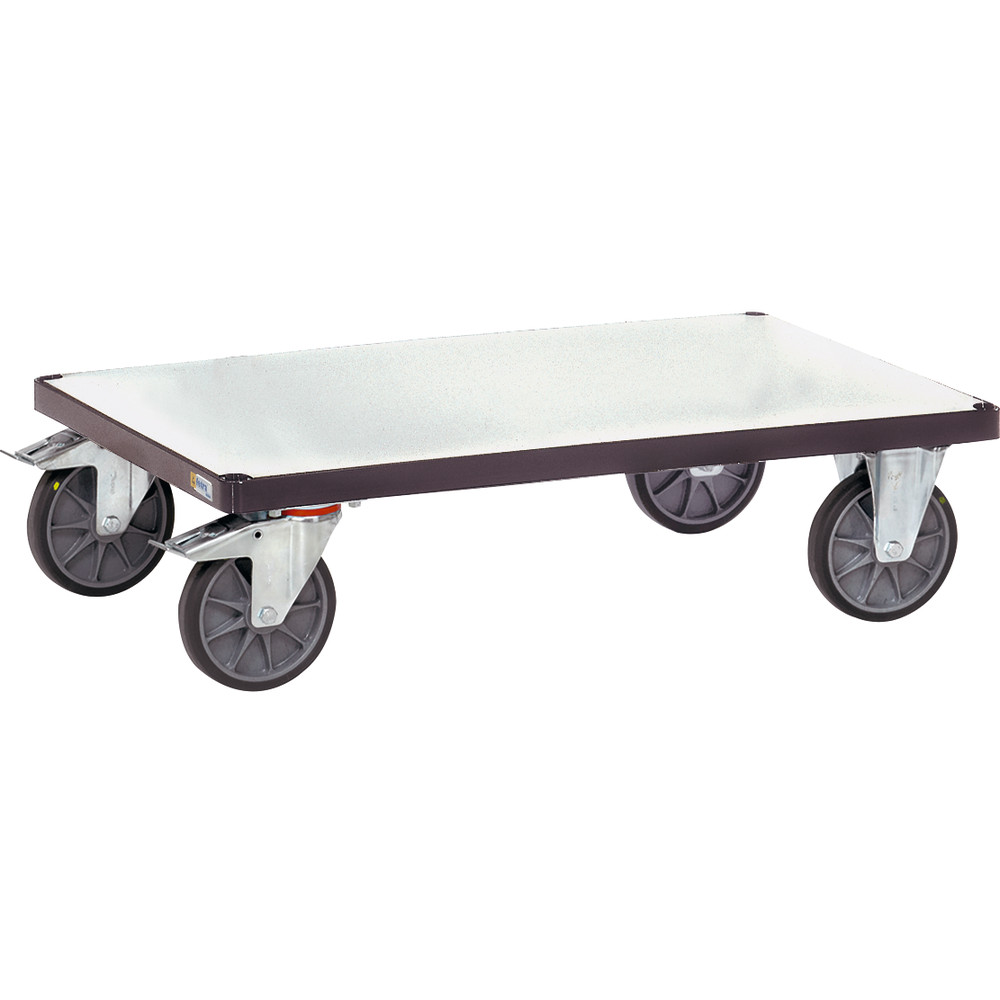 fetra® Carro plataforma ESD E9502FR para mesa de transporte ESD pesada