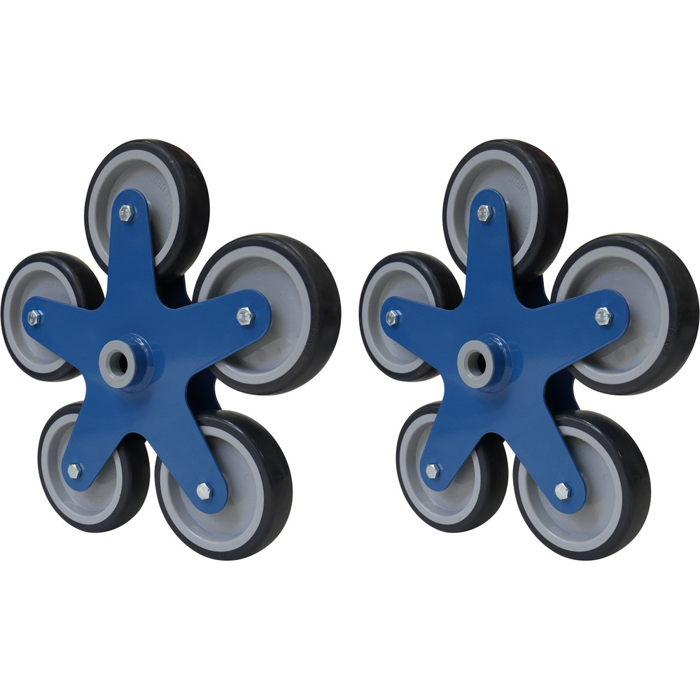 fetra® Estrella de escalera de 5 ruedas ETK1327RS
