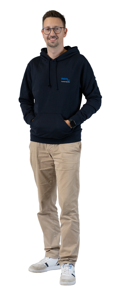 fetra® Sudadera con capucha azul ME-HDB-U-3XL