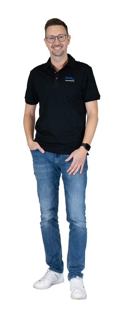 fetra® Polo negro ME-PSS-H-L