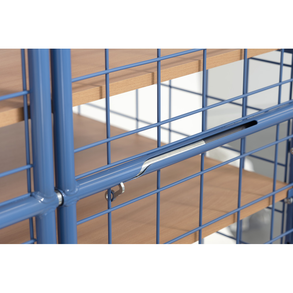 fetra® Carros de estantes con puertas batientes 8583-3DE