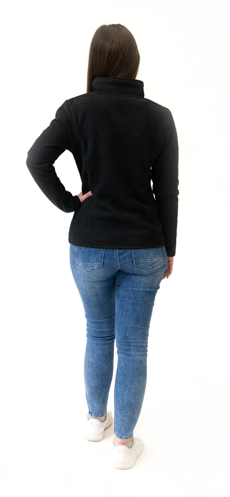 fetra® Chaqueta polar negra ME-FJS-D-XXL