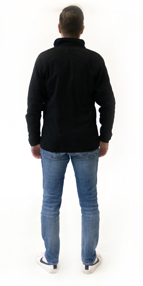 fetra® Chaqueta polar negra ME-FJS-H-L
