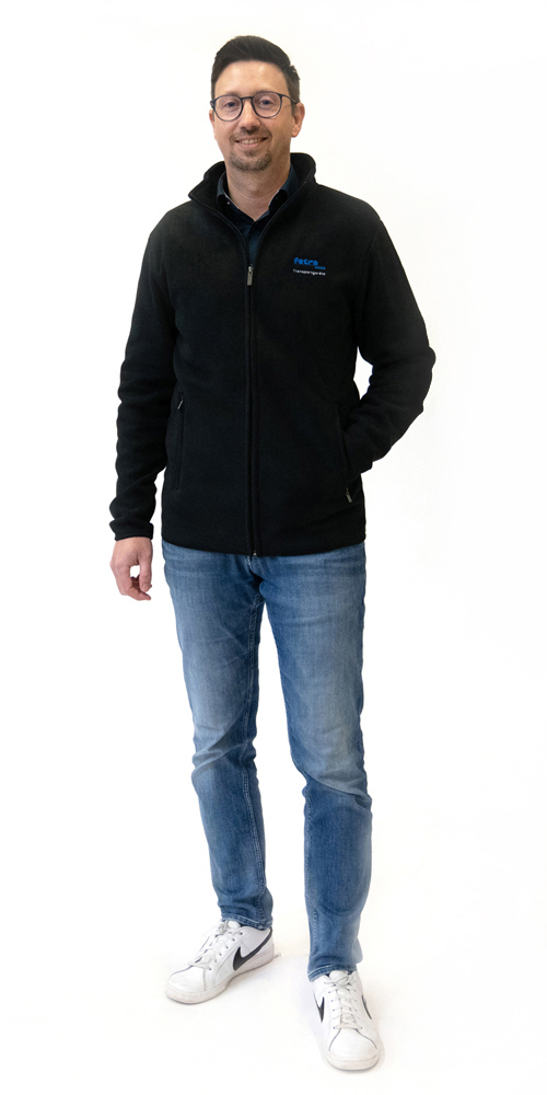 fetra® Chaqueta polar negra ME-FJS-H-L