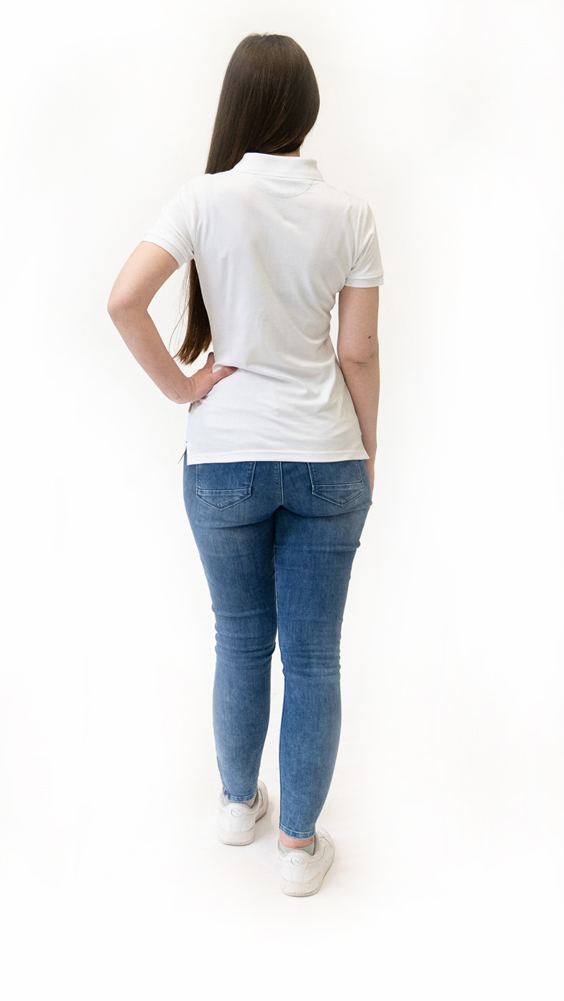 fetra® Polo blanco ME-PSW-D-L