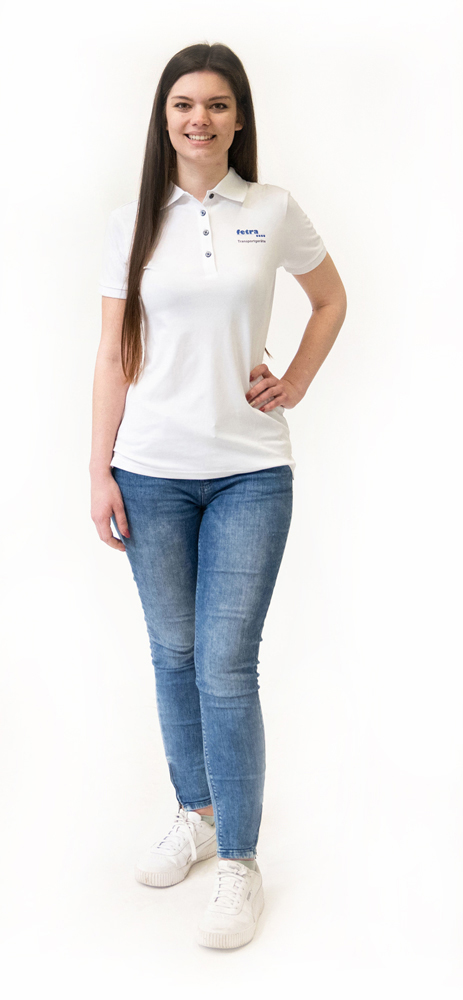fetra® Polo blanco ME-PSW-D-L