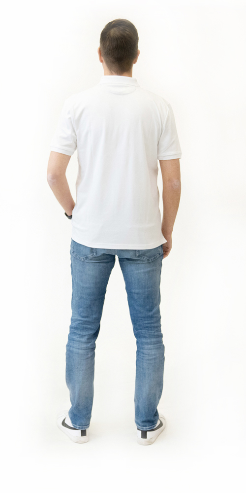 fetra® Polo blanco ME-PSW-H-L
