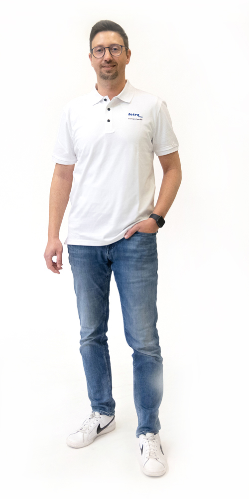 fetra® Polo blanco ME-PSW-H-L