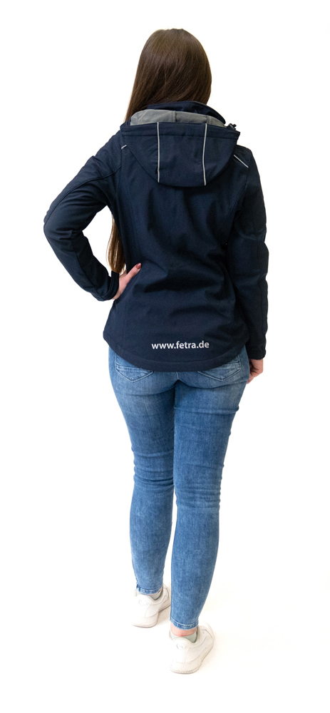 fetra® Chaqueta softshell azul marino ME-SJB-D-L