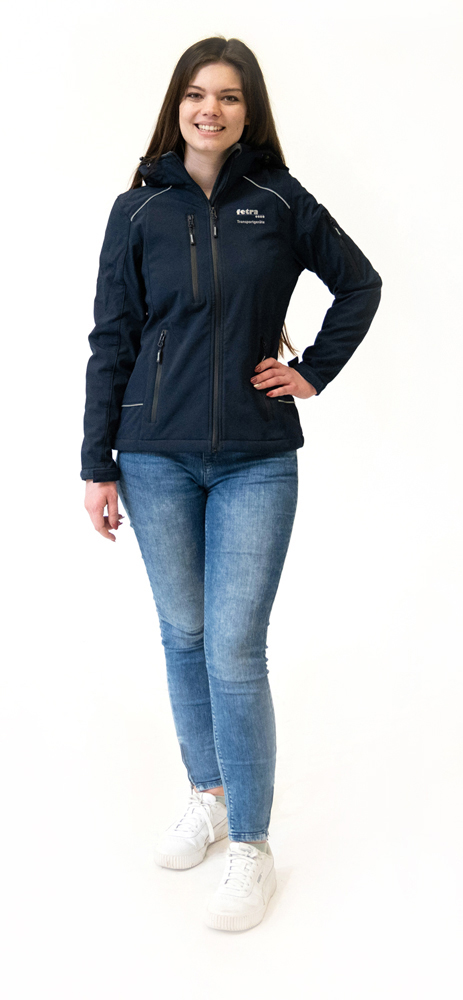 fetra® Chaqueta softshell azul marino ME-SJB-D-L