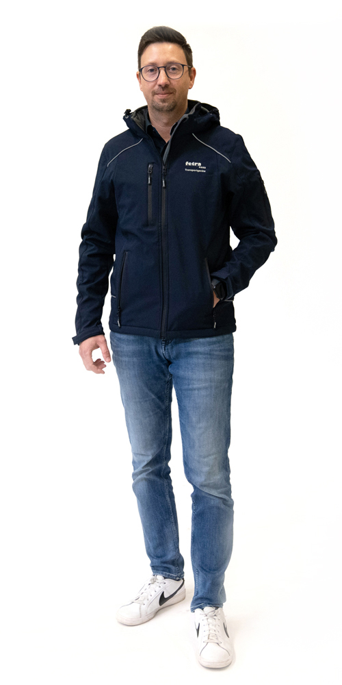 fetra® Chaqueta softshell azul marino ME-SJB-H-3XL